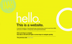 iaah, iamalwayshungry, web design