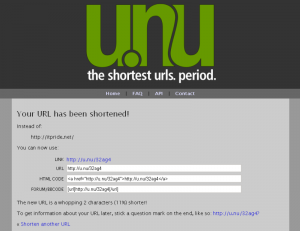 unu shortest links, сервис самых сокращенных ссылок